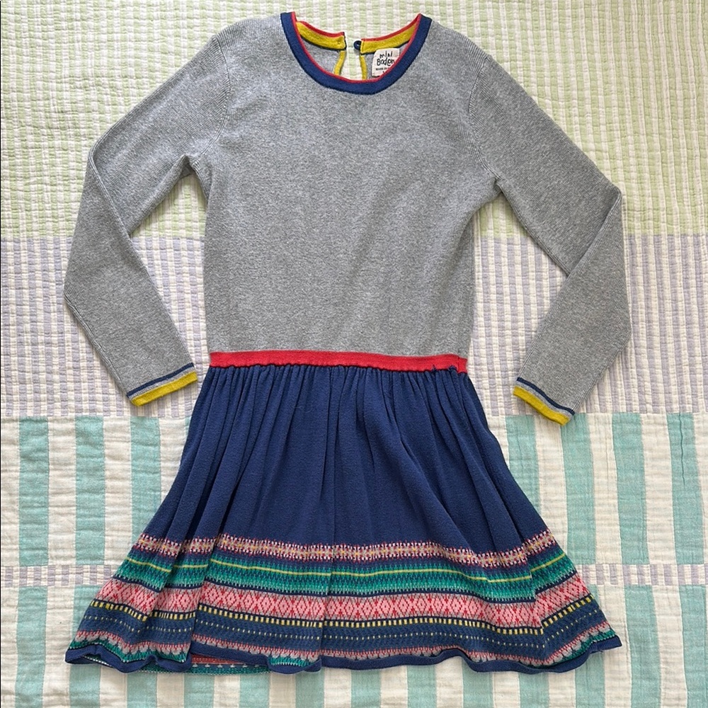 Mini Boden Fairisle Sweater Dress